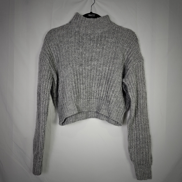 H&M Divided Gray Knitted Turtle Neck sweater - Picture 1 of 8